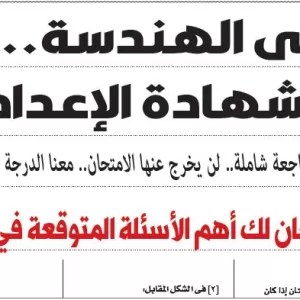مراجعة الهندسة – للصف الثالث الاعدادى – 27 مايو 2026