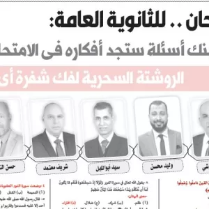 مراجعة التربية الدينية الاسلامية – للصف الثالث الثانوى  – 20 يونيو  2026