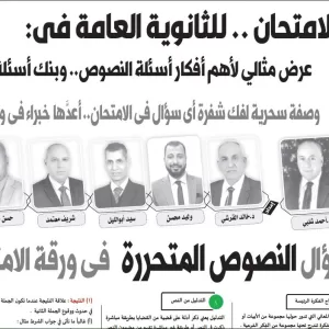 مراجعة اللغة العربية – للصف الثالث الثانوى – 24 يونيو 2026