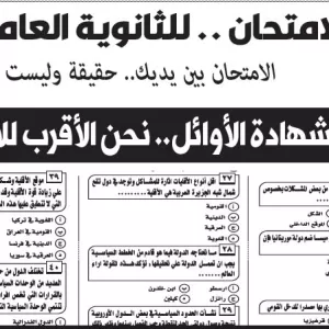 مراجعة  جغرافيا – للصف الثالث الثانوى  –28  يونيو  2026